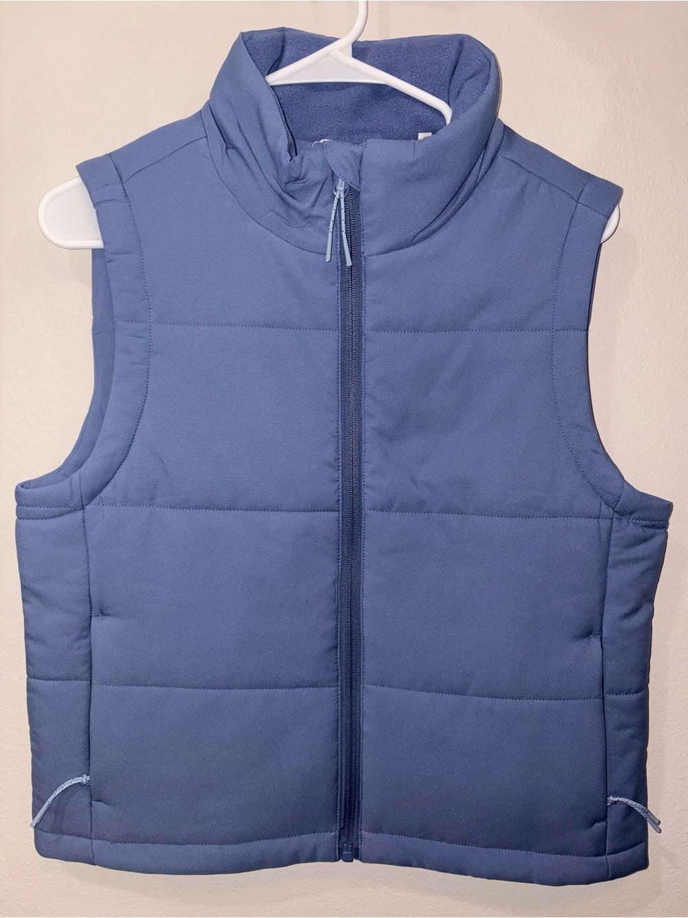 Straight Down Puffer Sandy Vest Blue Size S - New